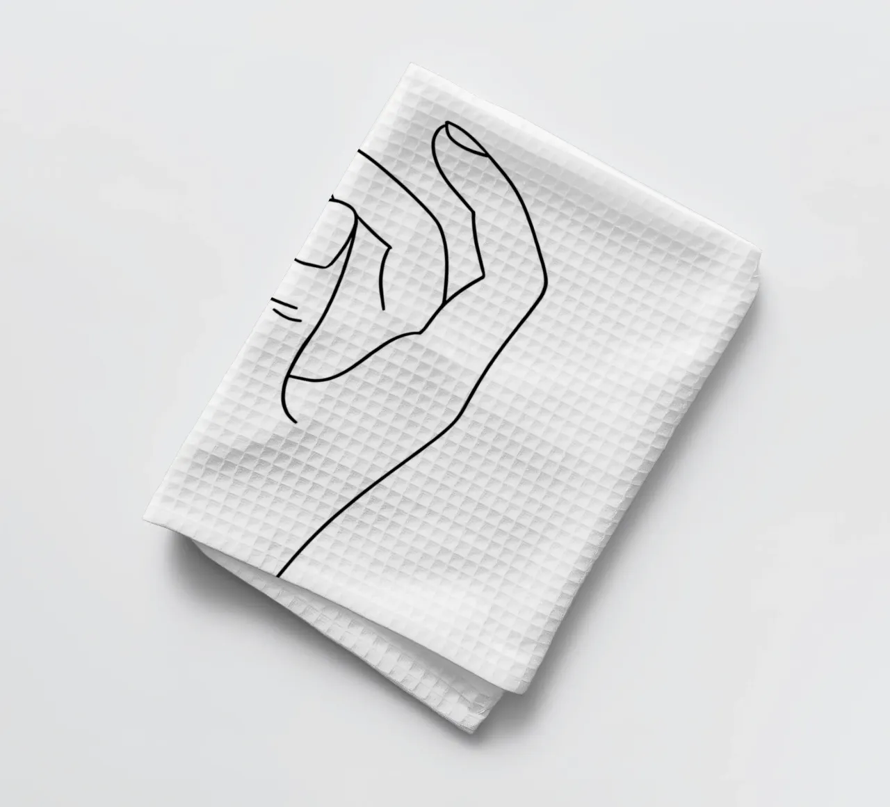 Hands Emotion Minimalist Line Art torchon de Viv Line Art