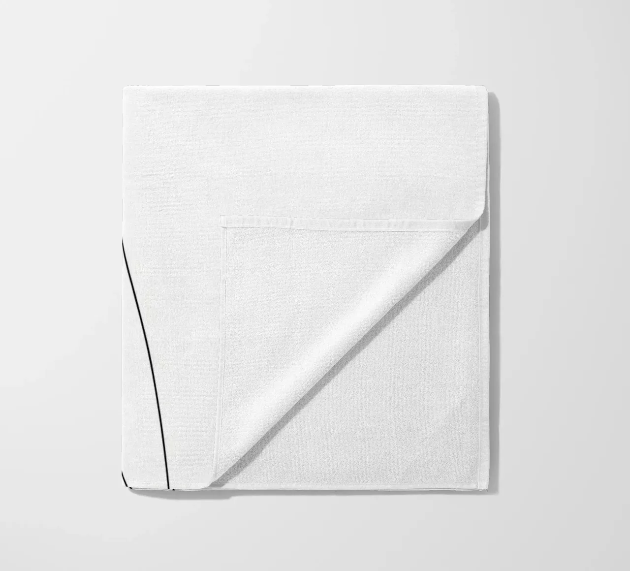 Line art minimalista del fiore di tulipano telo mare da Viv Line Art