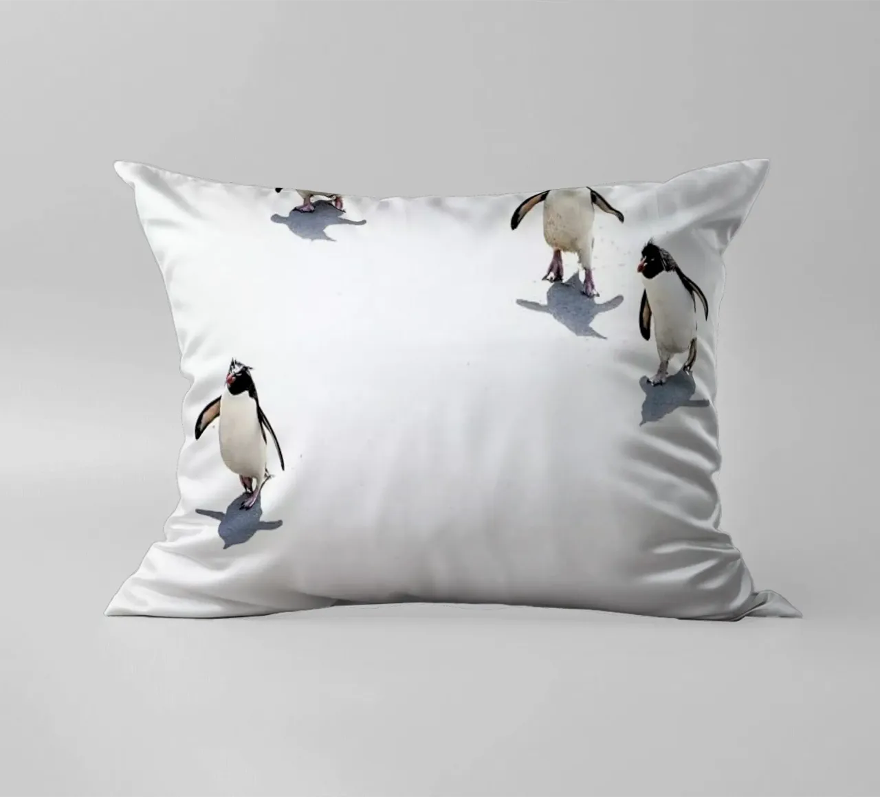 Snow Penguins III decorative cushion by Natural Kingdom