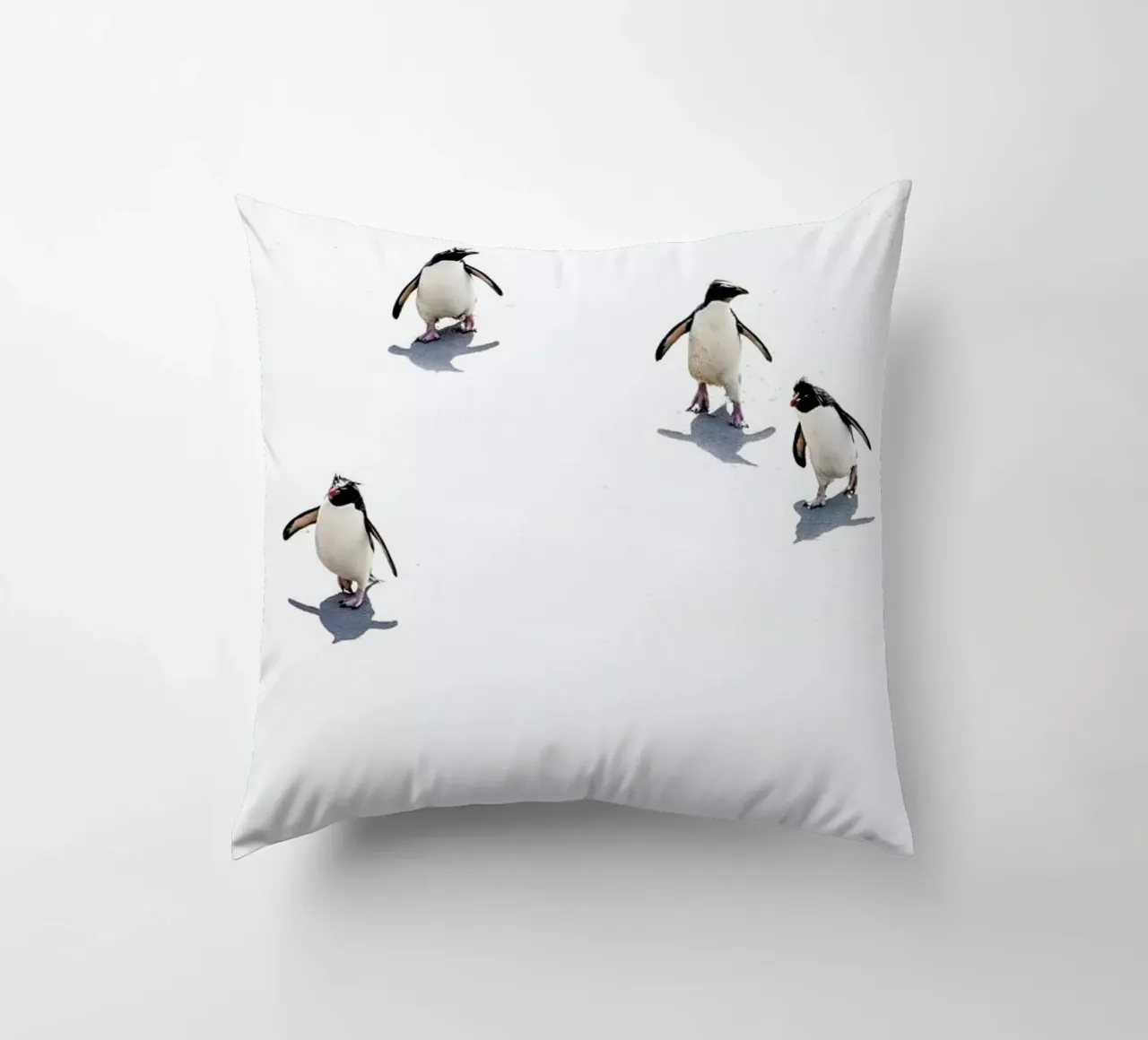 Snow Penguins III decorative cushion by Natural Kingdom