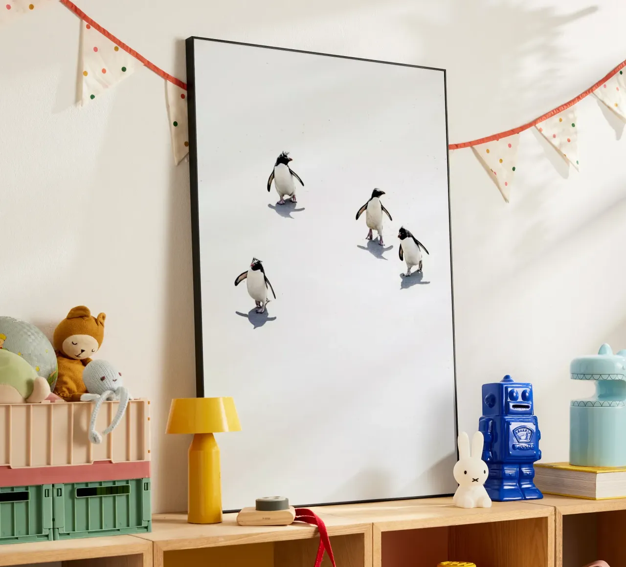 Snow Penguins III alu-dibond by Natural Kingdom