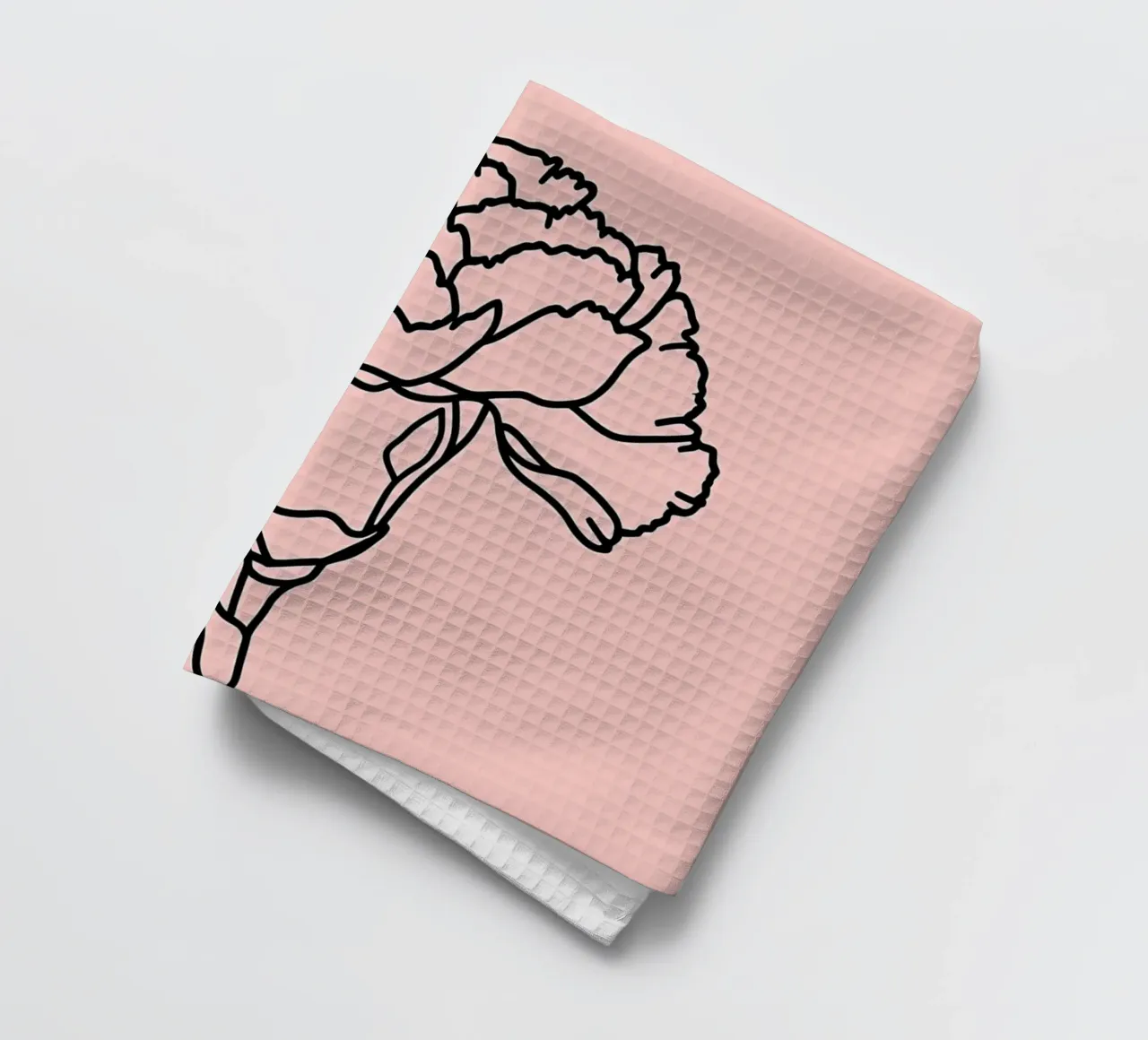 Garofano Fiore Line Art minimalista canovaccio da cucina da Viv Line Art
