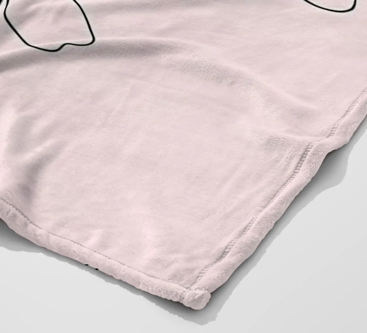 Fiori di ciliegio Line Art minimalista coperta in pile da Viv Line Art