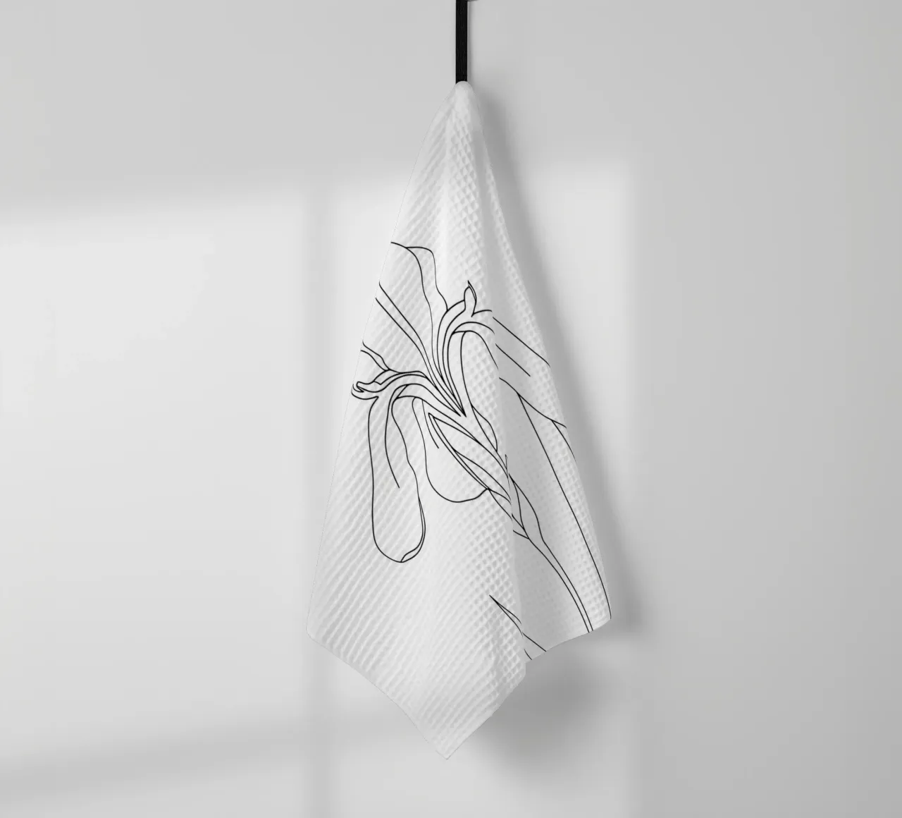 Iris Flower Minimalist Line Art torchon de Viv Line Art