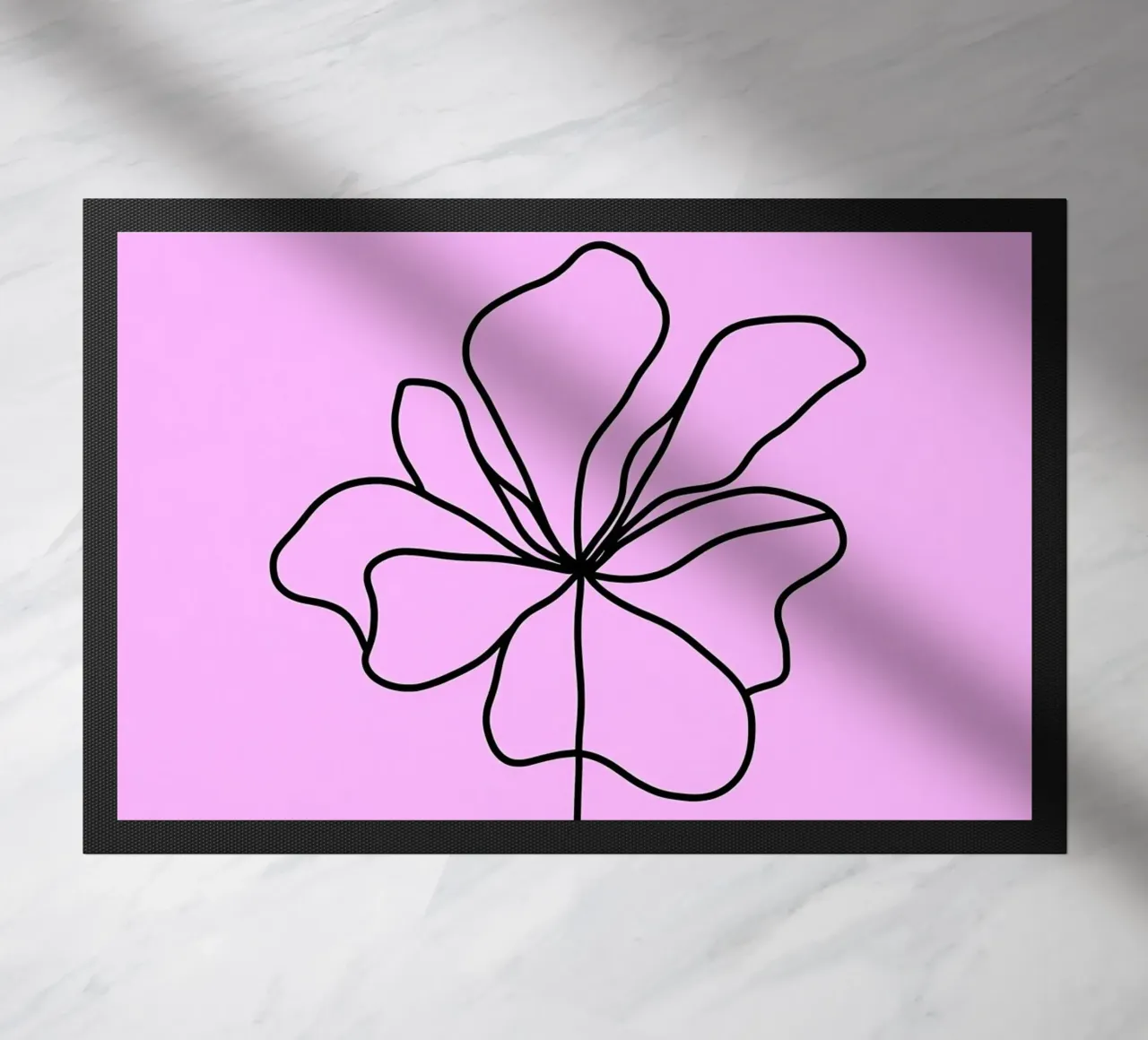 Line art minimalista floreale zerbino da Viv Line Art
