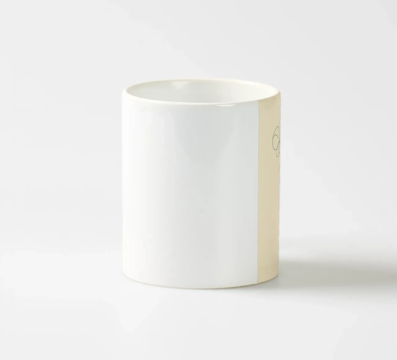 Fiori Line Art minimalista tazza in ceramica da Viv Line Art