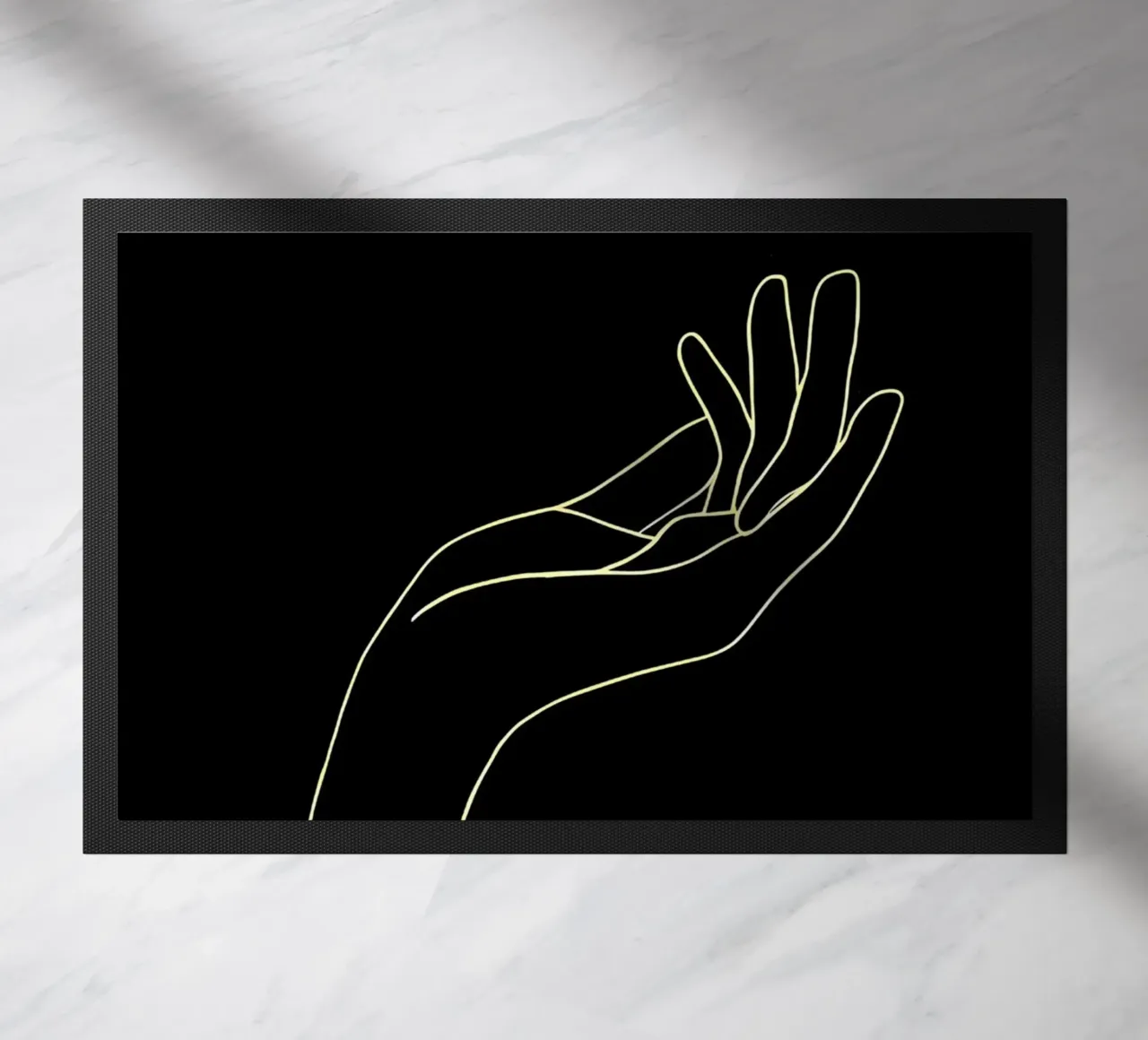 Gesto della mano Line Art minimalista zerbino da Viv Line Art