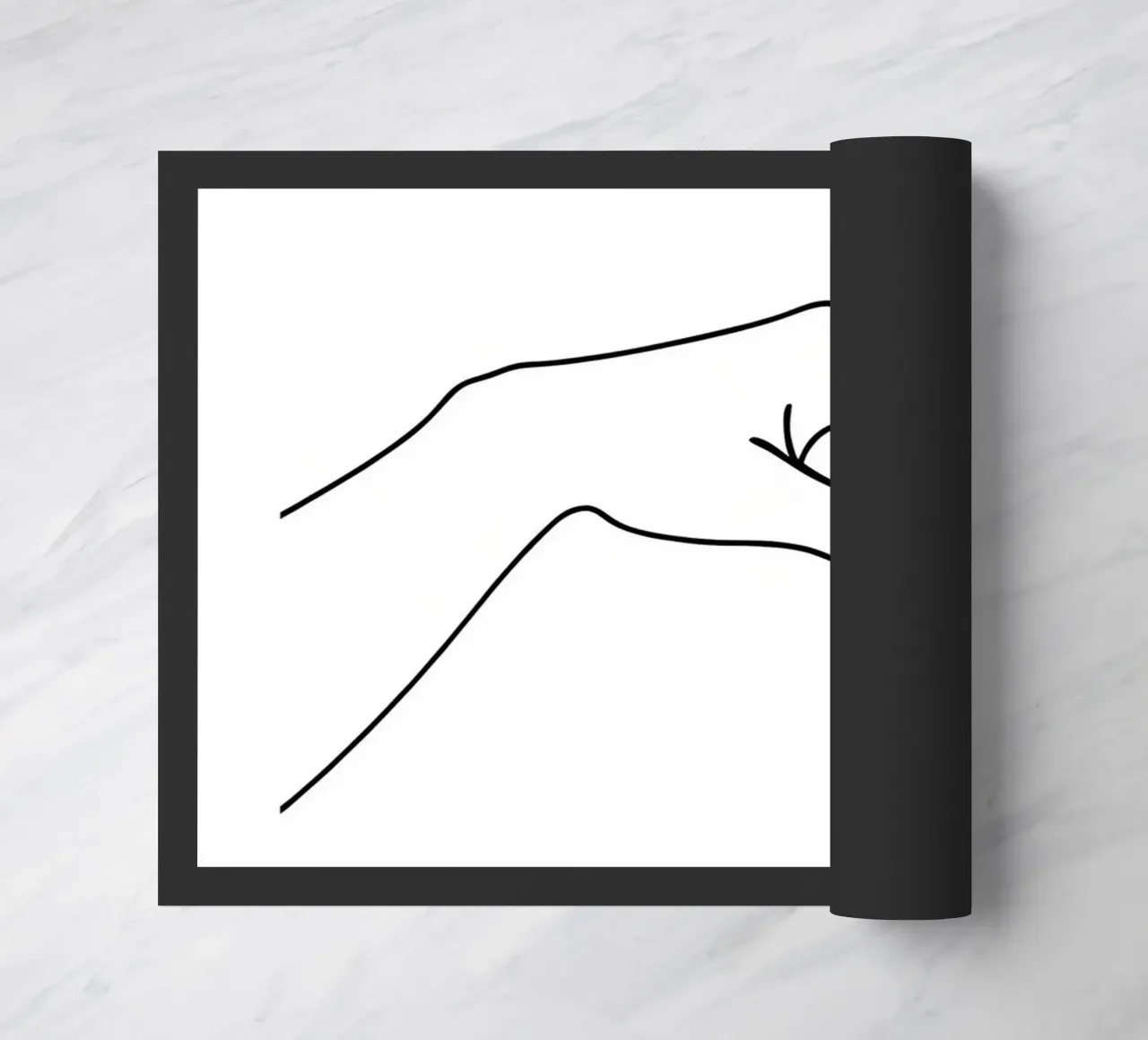 Mani insieme 2 Arte lineare minimalista zerbino da Viv Line Art