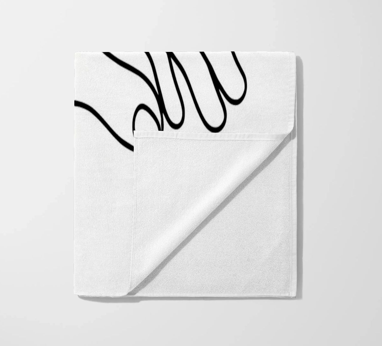 Mani insieme 2 Arte lineare minimalista telo mare da Viv Line Art