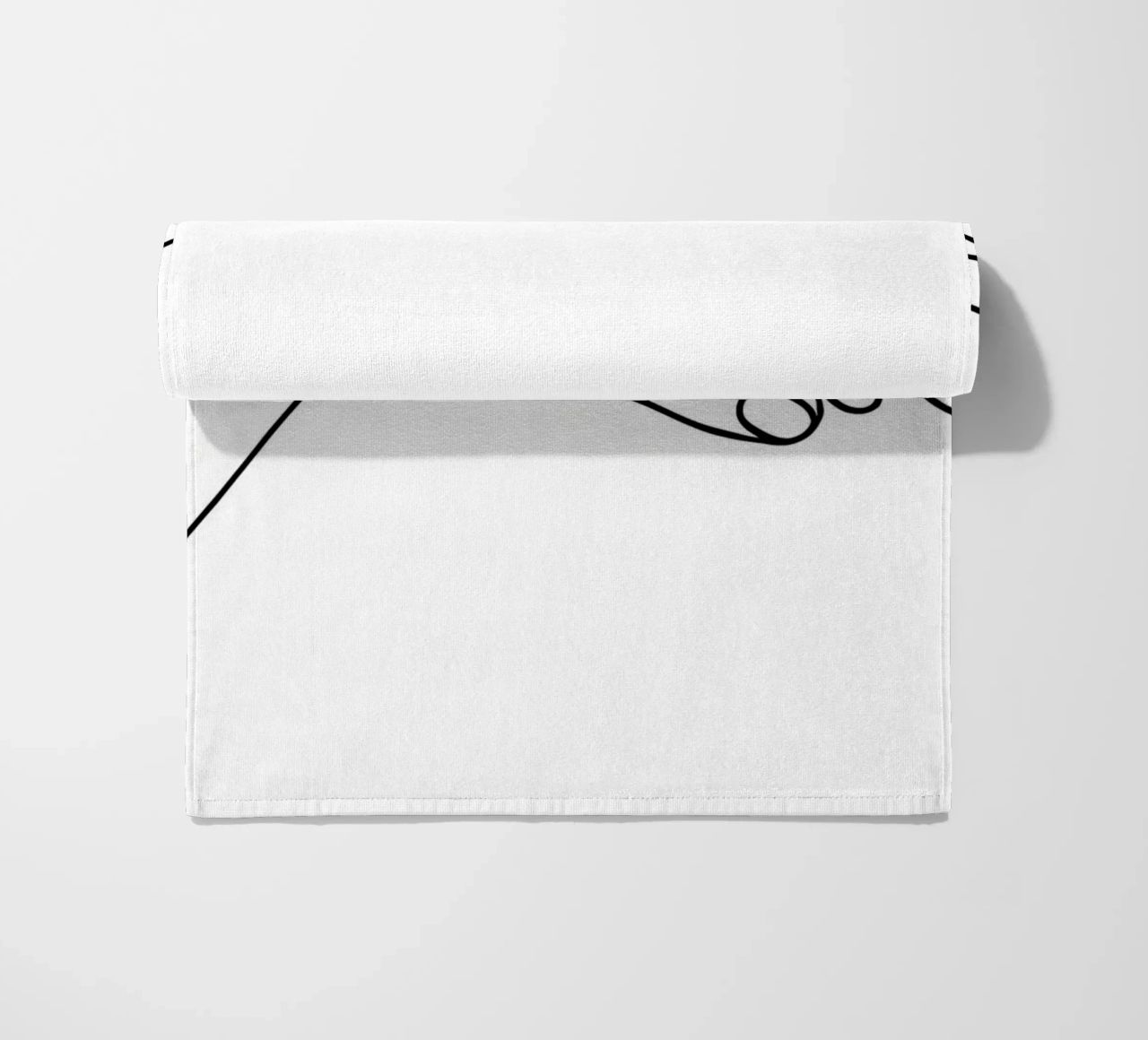Mani insieme 2 Arte lineare minimalista telo mare da Viv Line Art