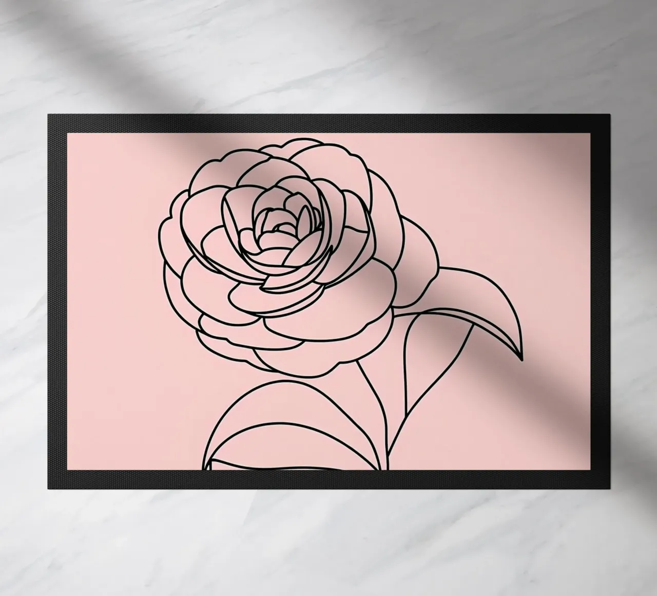 Line art minimalista floreale zerbino da Viv Line Art