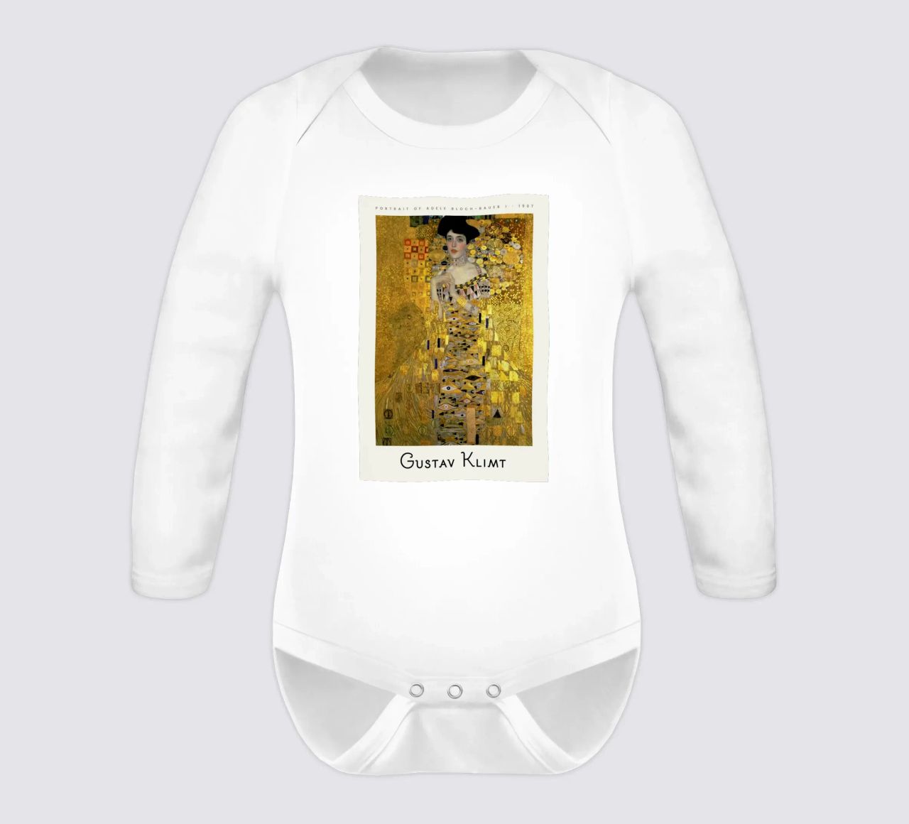 Klimt - Portrait of Adele Bloch-Bauer I Langarm Babybody von ARTOTHEK