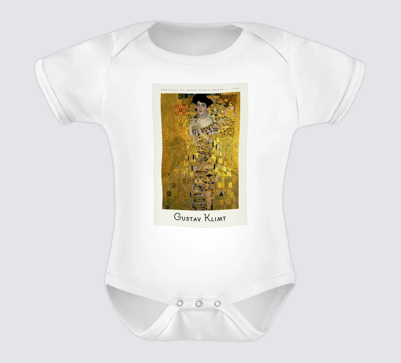 Klimt - Portrait of Adele Bloch-Bauer I Kurzarm Babybody von ARTOTHEK