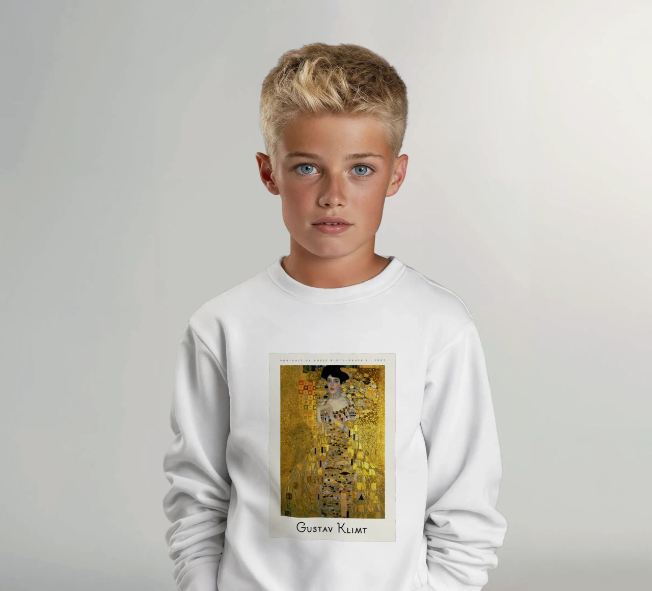 Klimt - Portrait of Adele Bloch-Bauer I Kinder Sweatshirt von ARTOTHEK