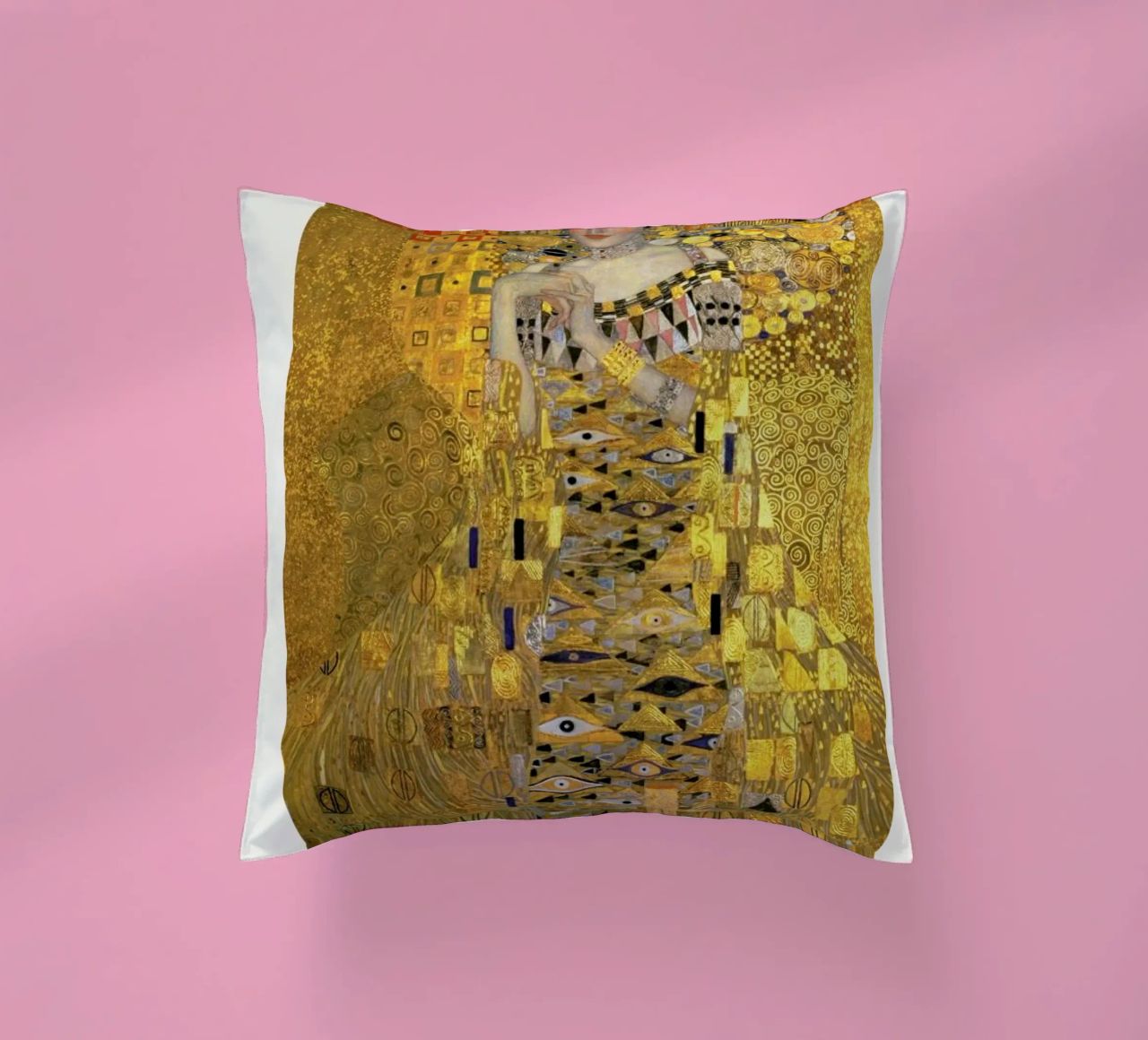 Klimt - Portrait of Adele Bloch-Bauer I Kissen von ARTOTHEK