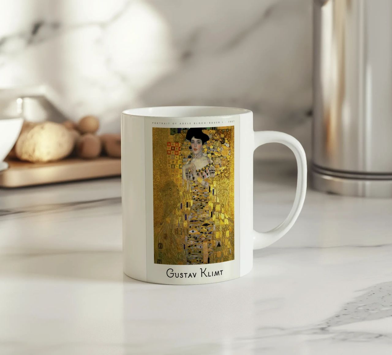 Klimt - Portrait of Adele Bloch-Bauer I Keramik Tasse von ARTOTHEK