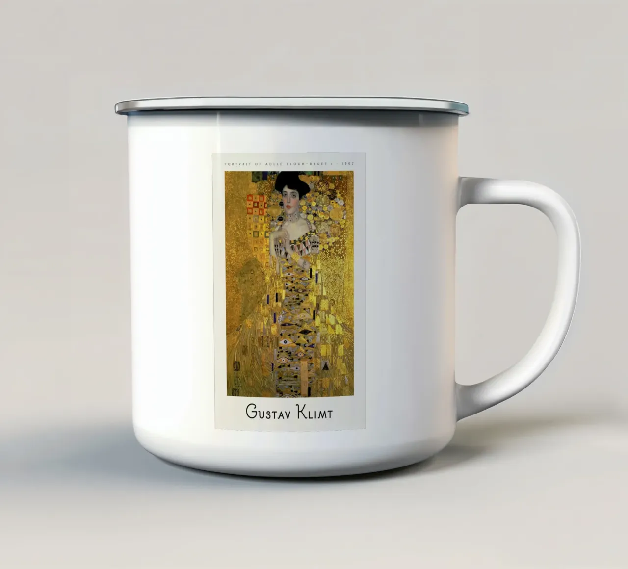 Klimt - Portrait of Adele Bloch-Bauer I tazza in smalto da ARTOTHEK