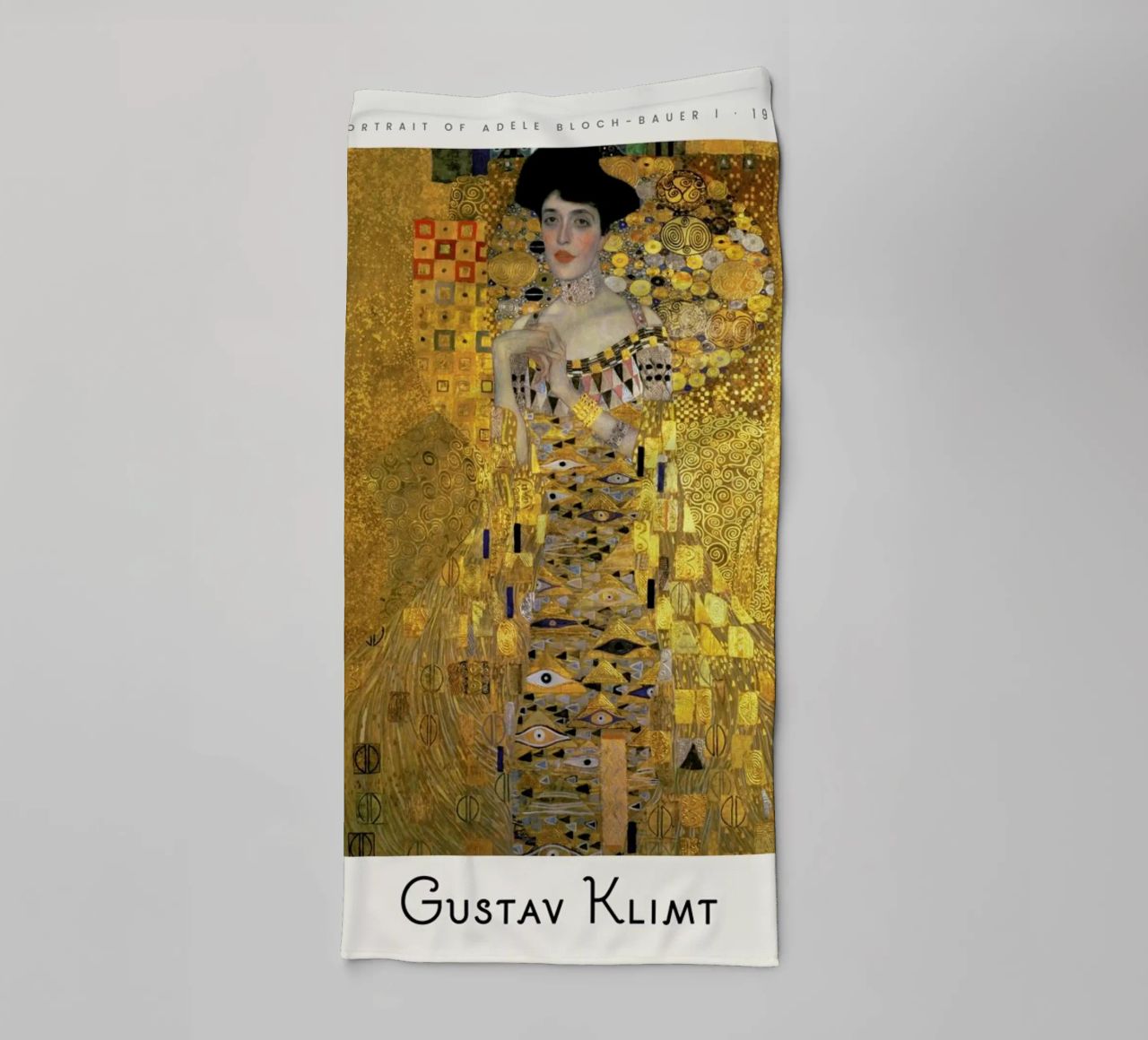 Klimt - Portrait of Adele Bloch-Bauer I Handtuch von ARTOTHEK