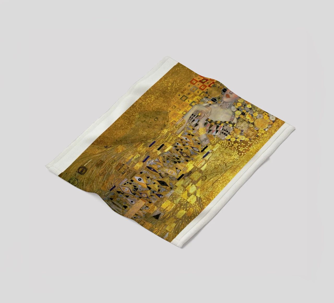 Klimt - Portrait of Adele Bloch-Bauer I Fleecedecke von ARTOTHEK