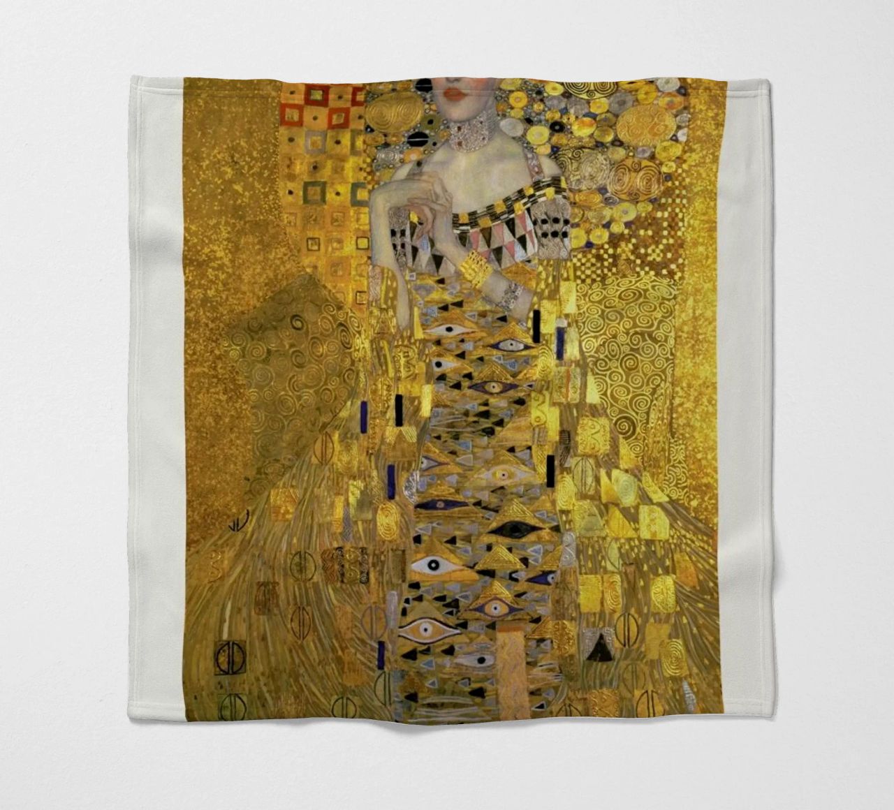 Klimt - Portrait of Adele Bloch-Bauer I Fleecedecke von ARTOTHEK