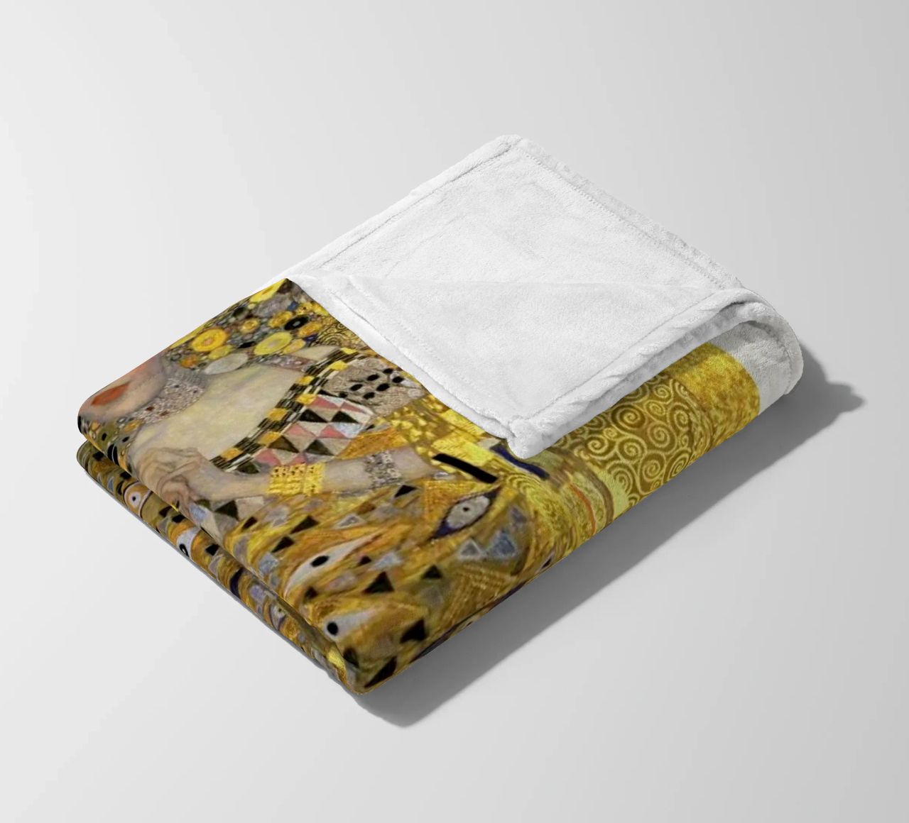 Klimt - Portrait of Adele Bloch-Bauer I Fleecedecke von ARTOTHEK