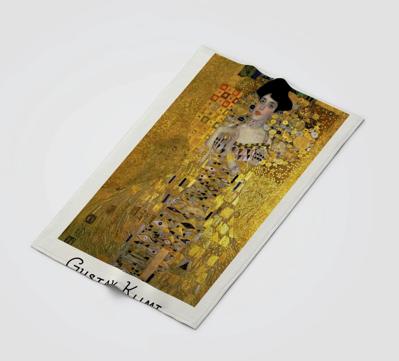 Klimt - Portrait of Adele Bloch-Bauer I Fleecedecke von ARTOTHEK