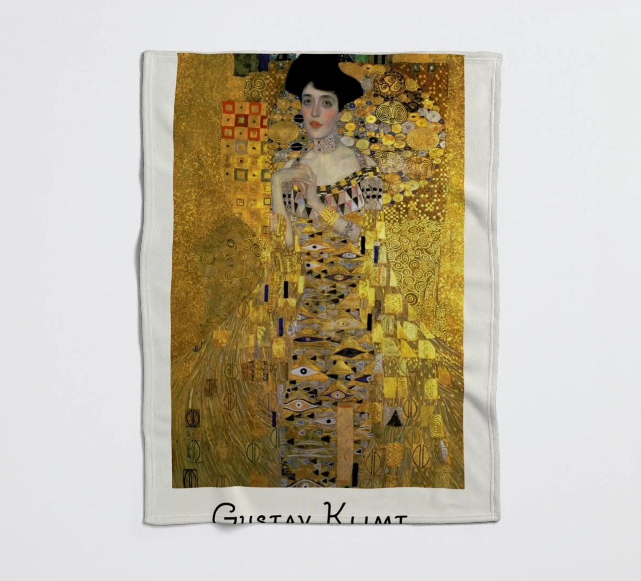 Klimt - Portrait of Adele Bloch-Bauer I Fleecedecke von ARTOTHEK