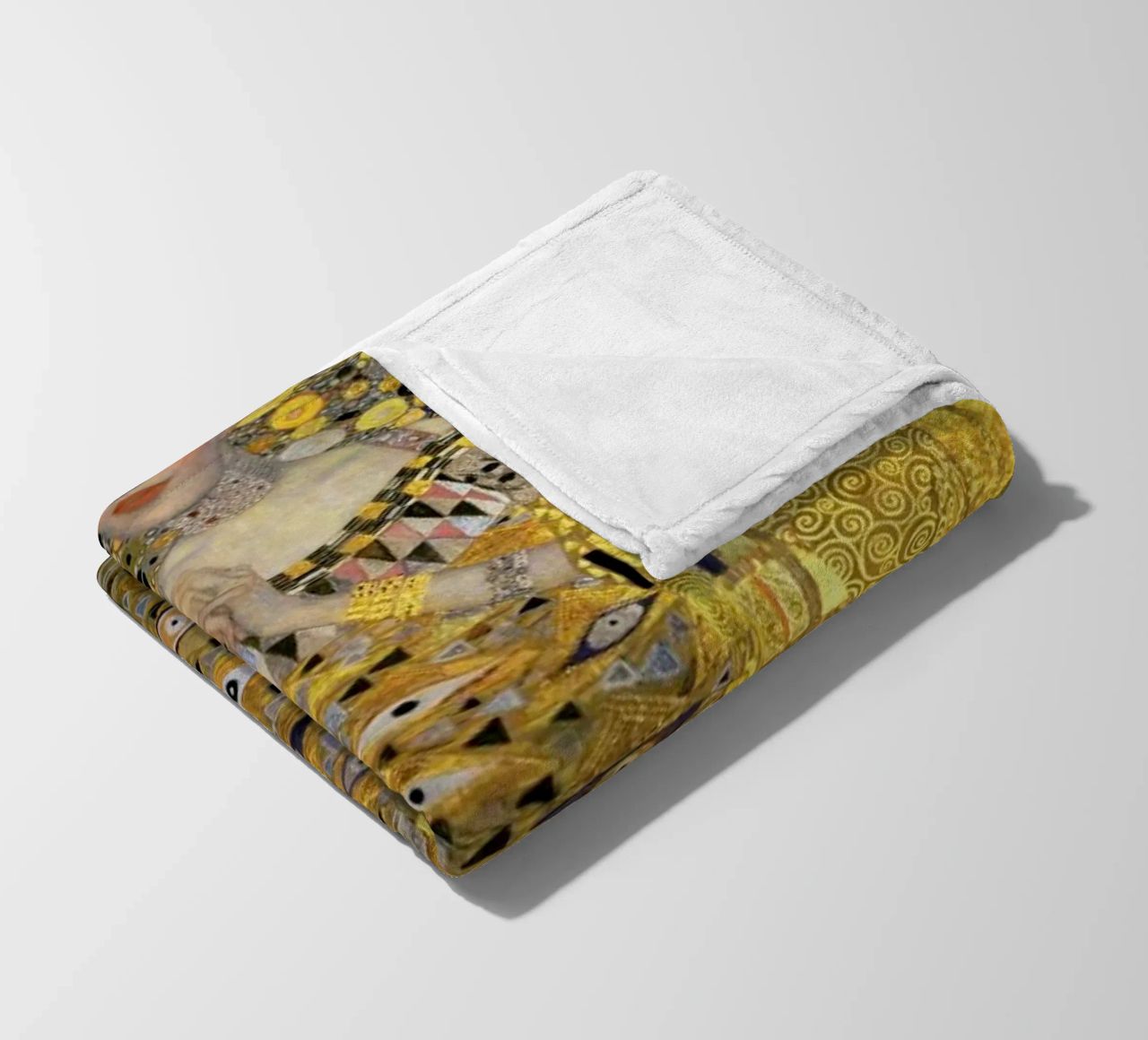 Klimt - Portrait of Adele Bloch-Bauer I Fleecedecke von ARTOTHEK