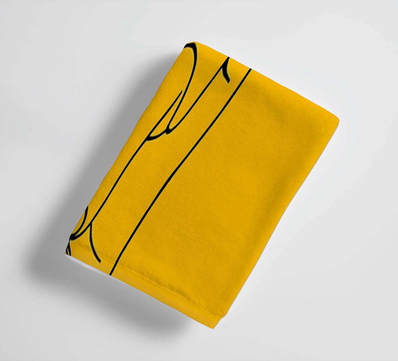 Rock-On Minimalist Line Art Handtuch von Viv Line Art