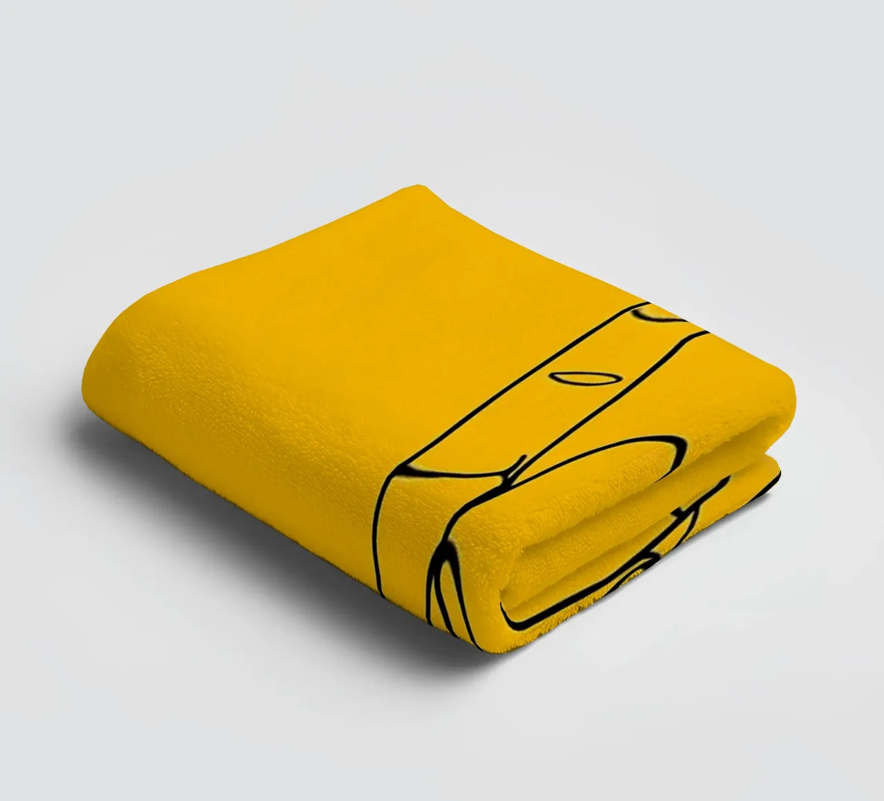 Rock-On Minimalist Line Art serviette de bain de Viv Line Art