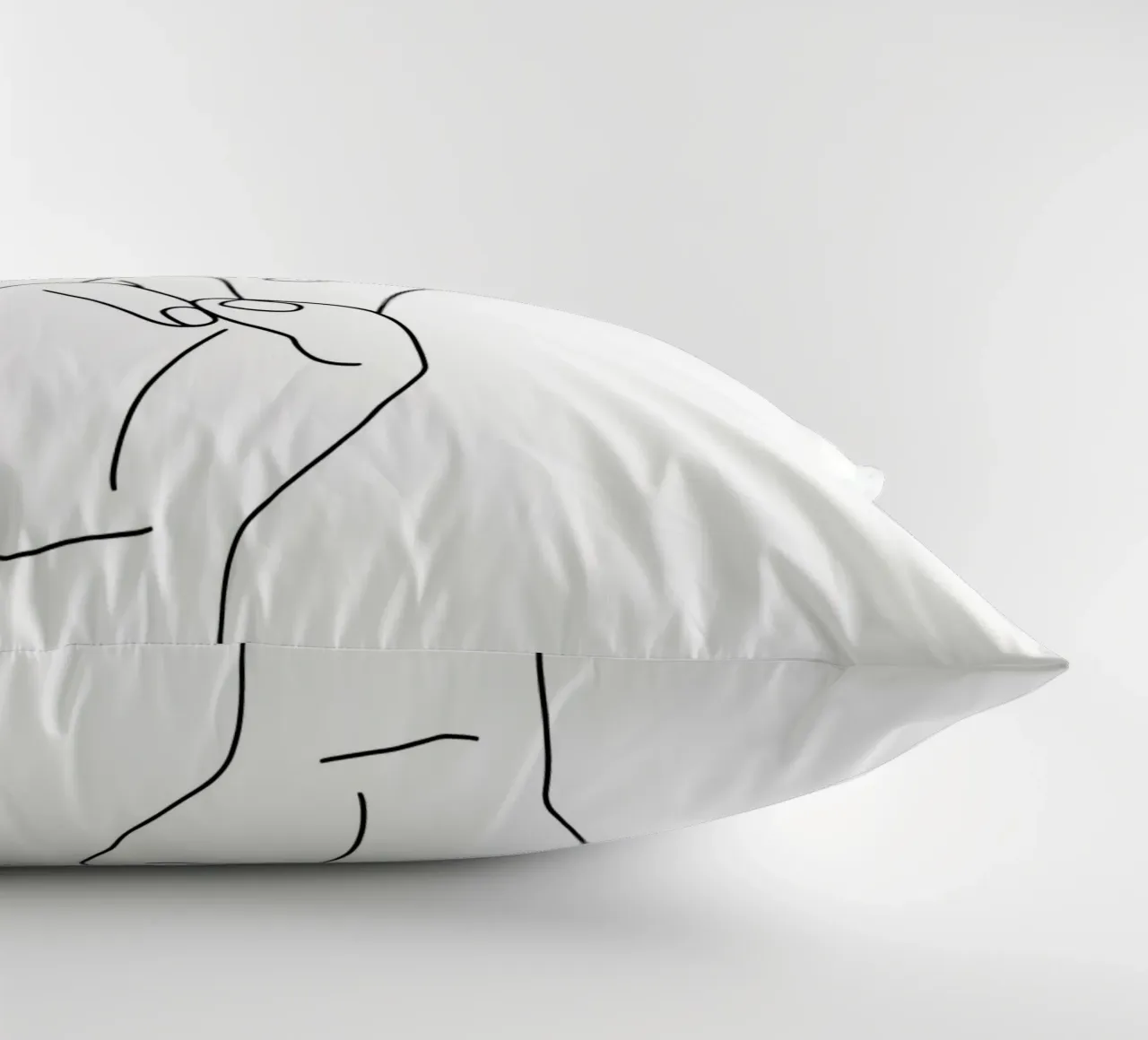Vittoria con farfalla Line Art minimalista cuscino da Viv Line Art