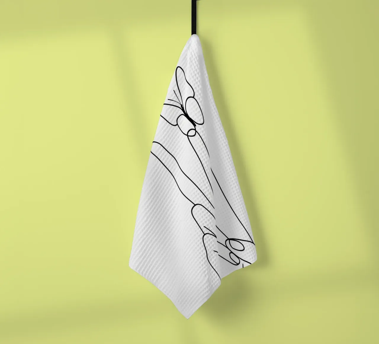 Vittoria con farfalla Line Art minimalista canovaccio da cucina da Viv Line Art