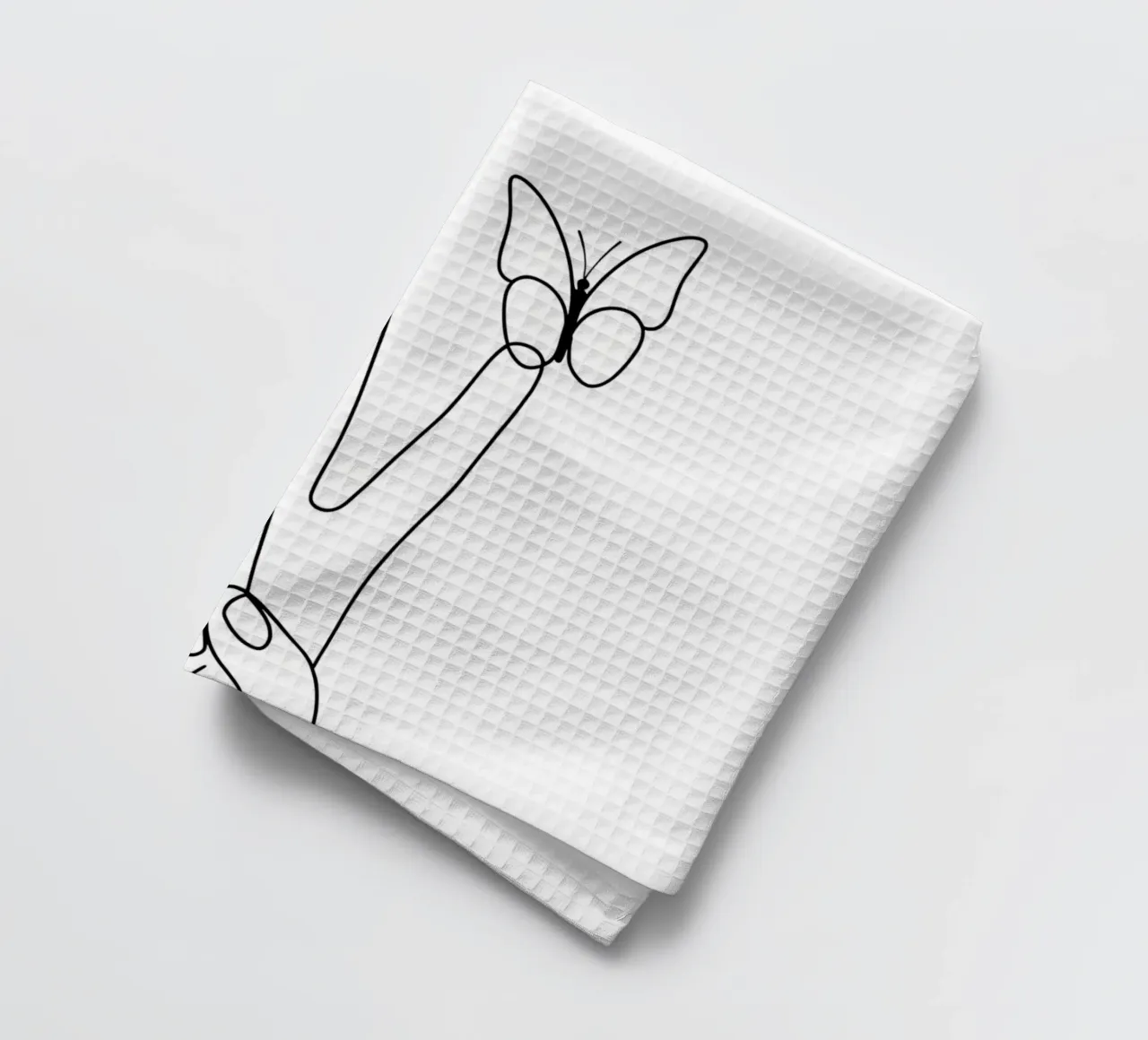 Vittoria con farfalla Line Art minimalista canovaccio da cucina da Viv Line Art