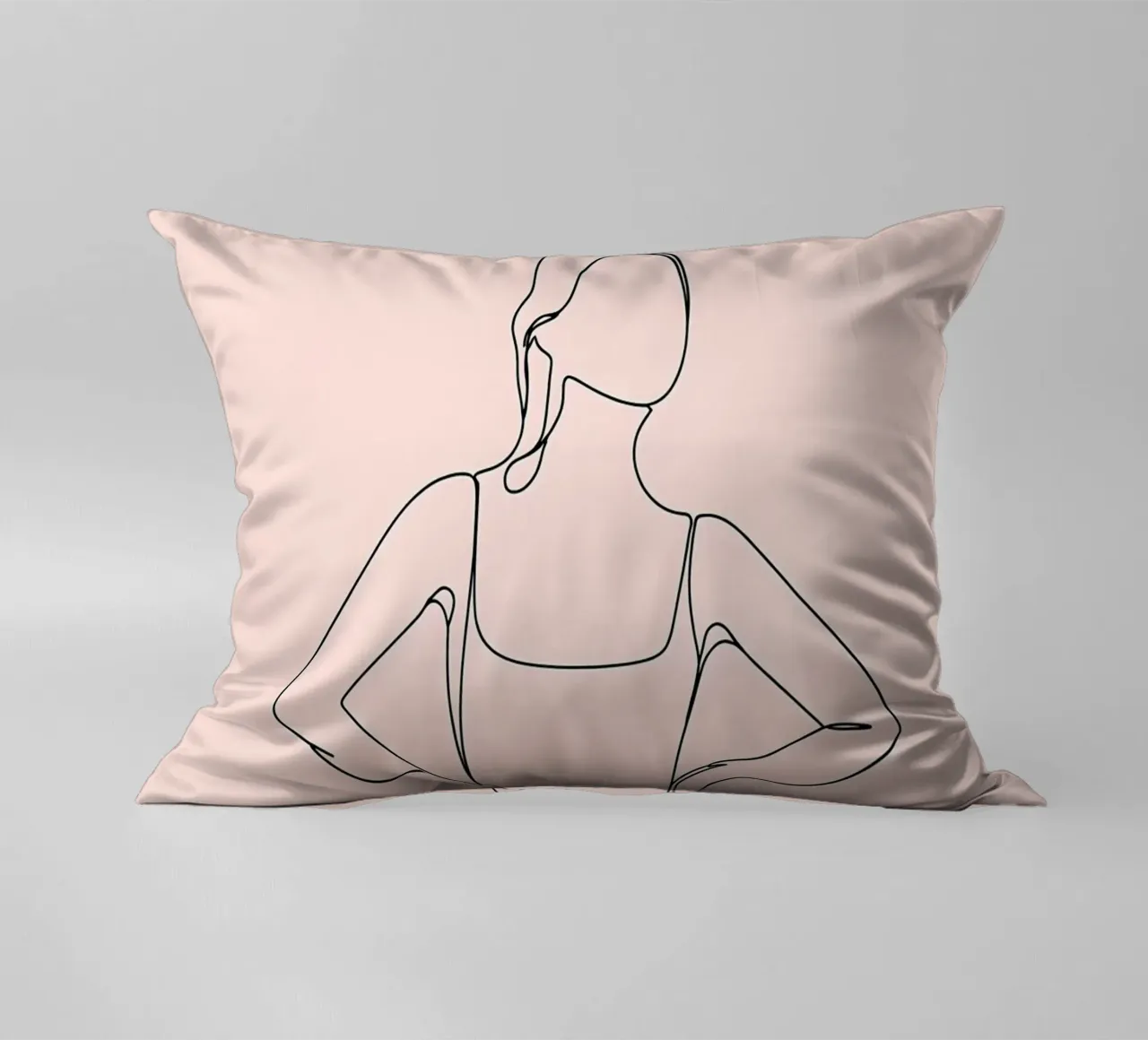 Donna Line Art minimalista cuscino da Viv Line Art