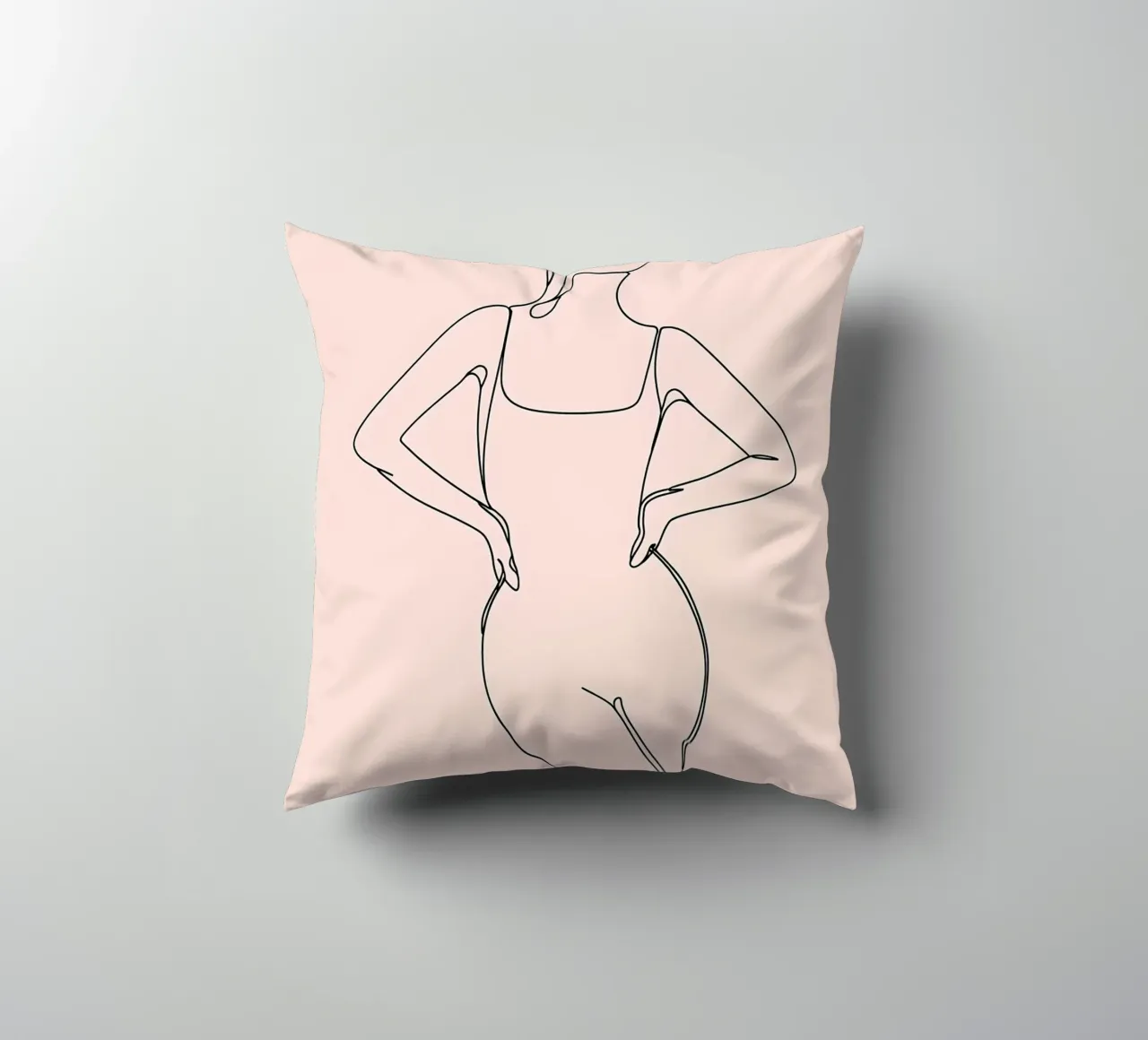 Donna Line Art minimalista cuscino da Viv Line Art