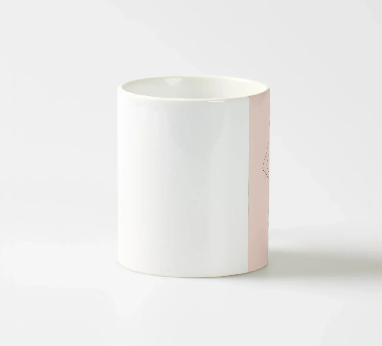 Donna Line Art minimalista tazza in ceramica da Viv Line Art