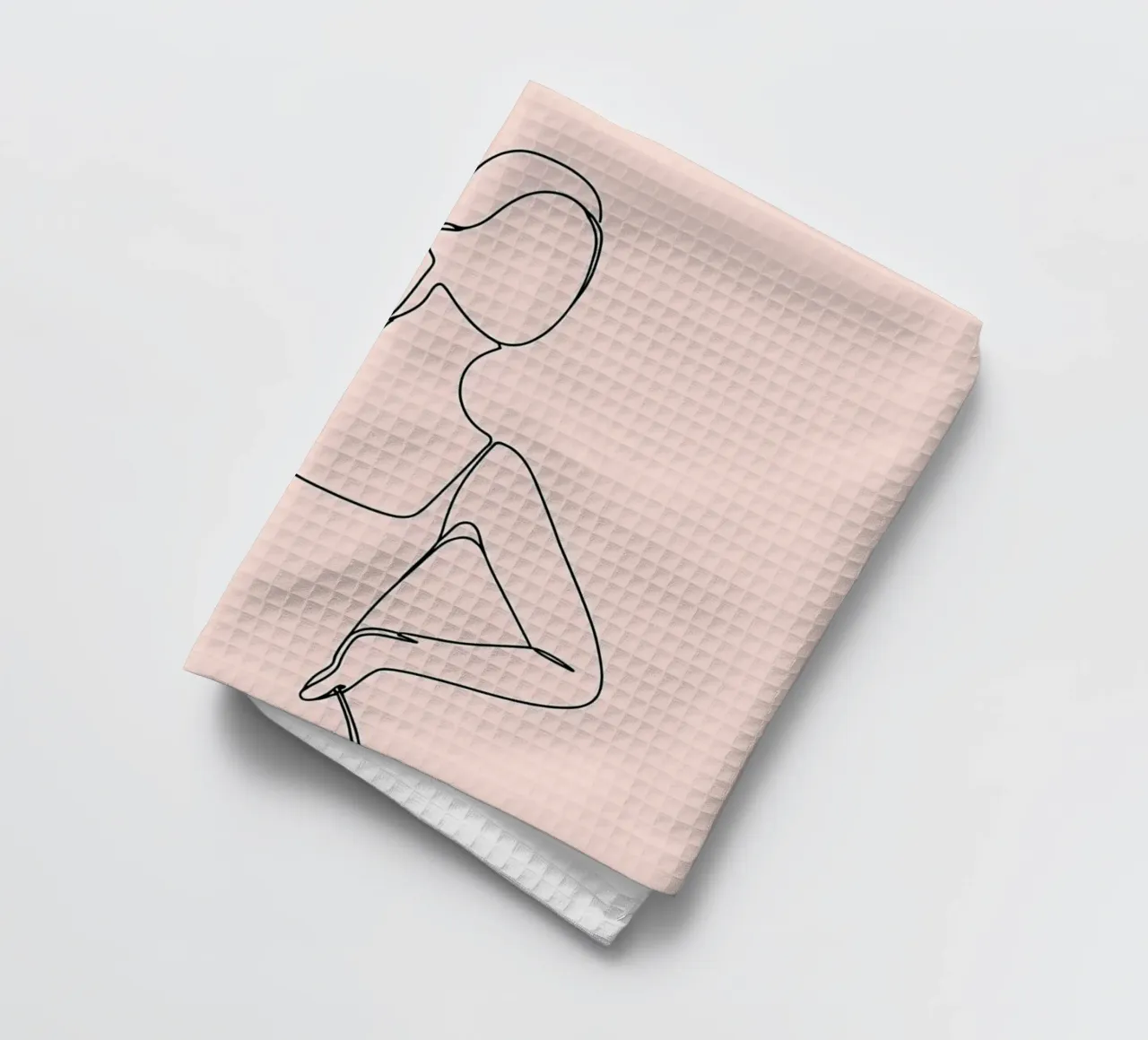 Donna Line Art minimalista canovaccio da cucina da Viv Line Art