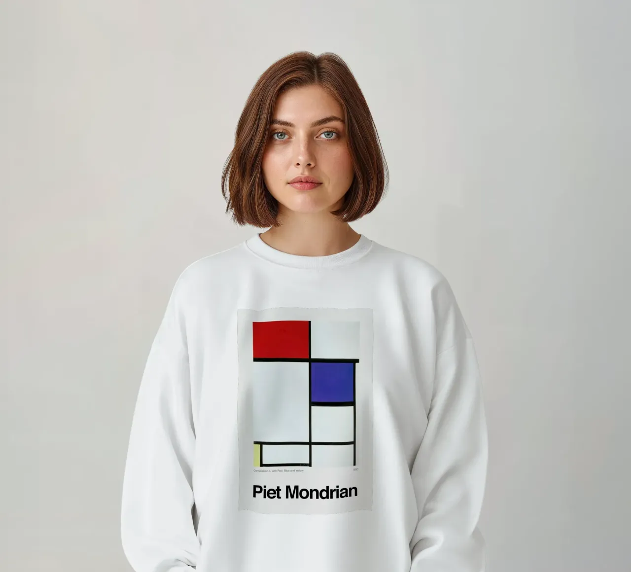 Mondrian - Composition II, with Red, Blue and Yellow felpa da ARTOTHEK