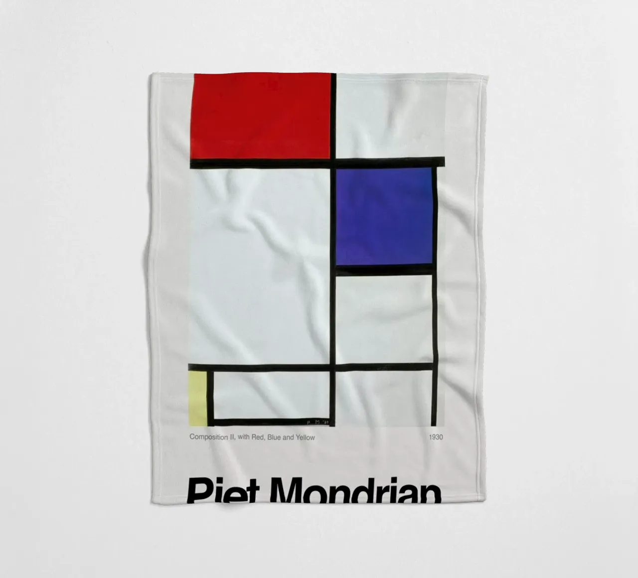 Mondrian - Composition II, with Red, Blue and Yellow coperta in pile da ARTOTHEK