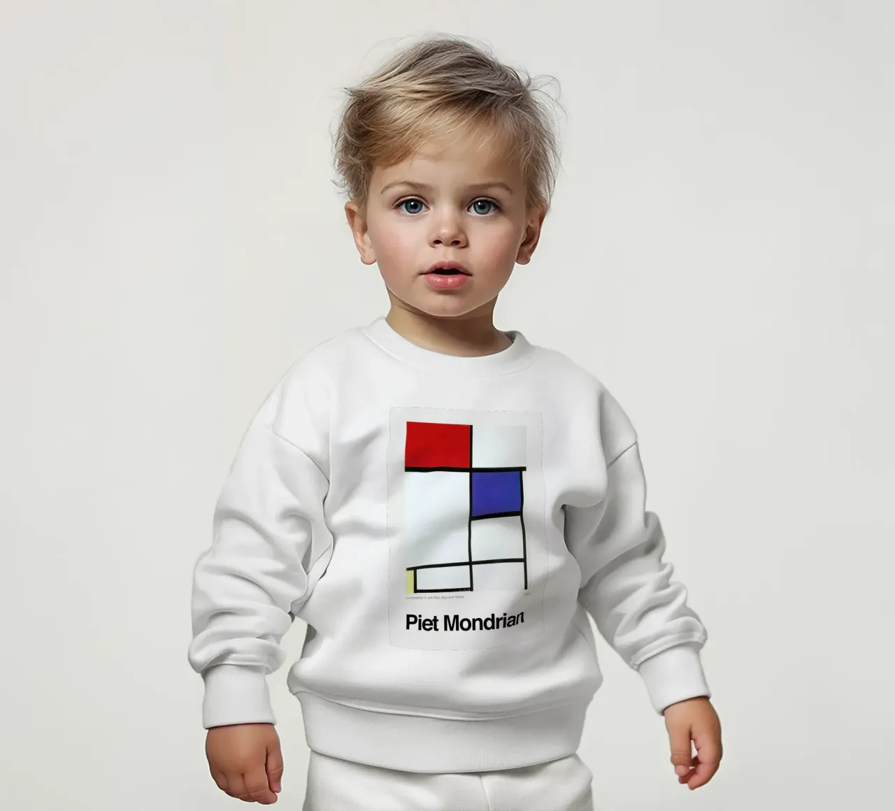 Mondrian - Composition II, with Red, Blue and Yellow felpa neonato da ARTOTHEK