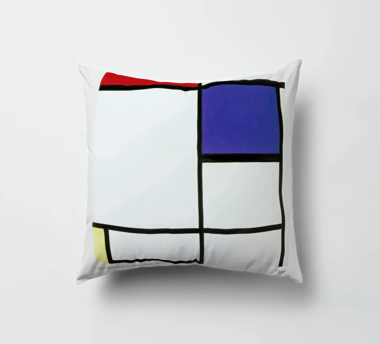 Mondrian - Composition II, with Red, Blue and Yellow cuscino da ARTOTHEK
