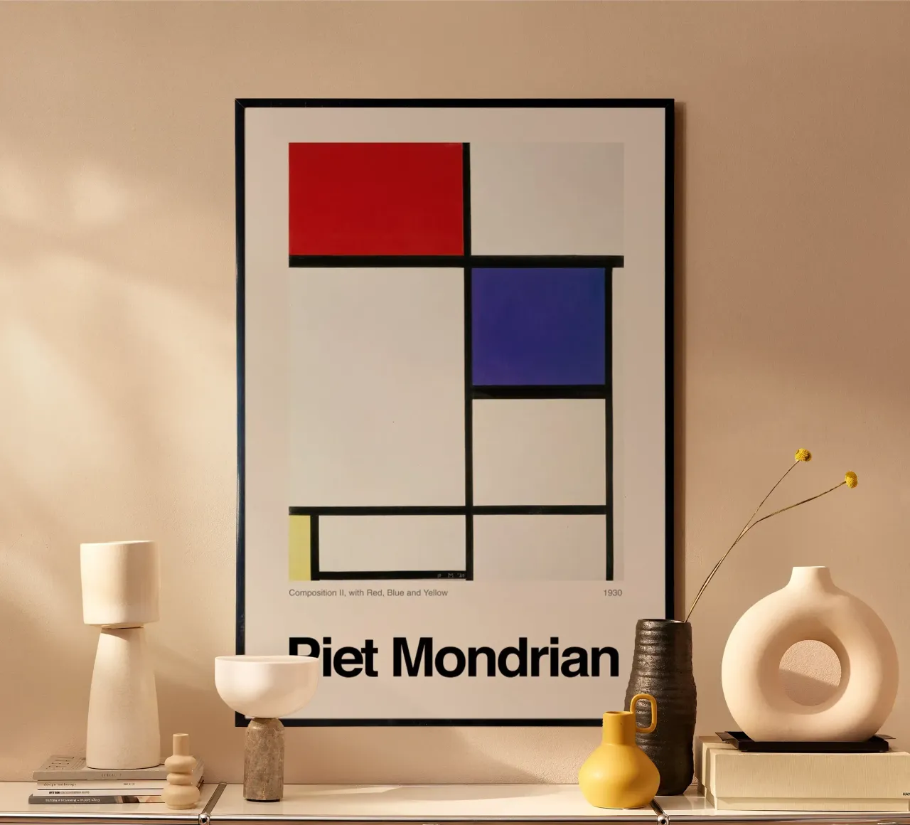 Mondrian - Composition II, with Red, Blue and Yellow carta hahnemühle da ARTOTHEK