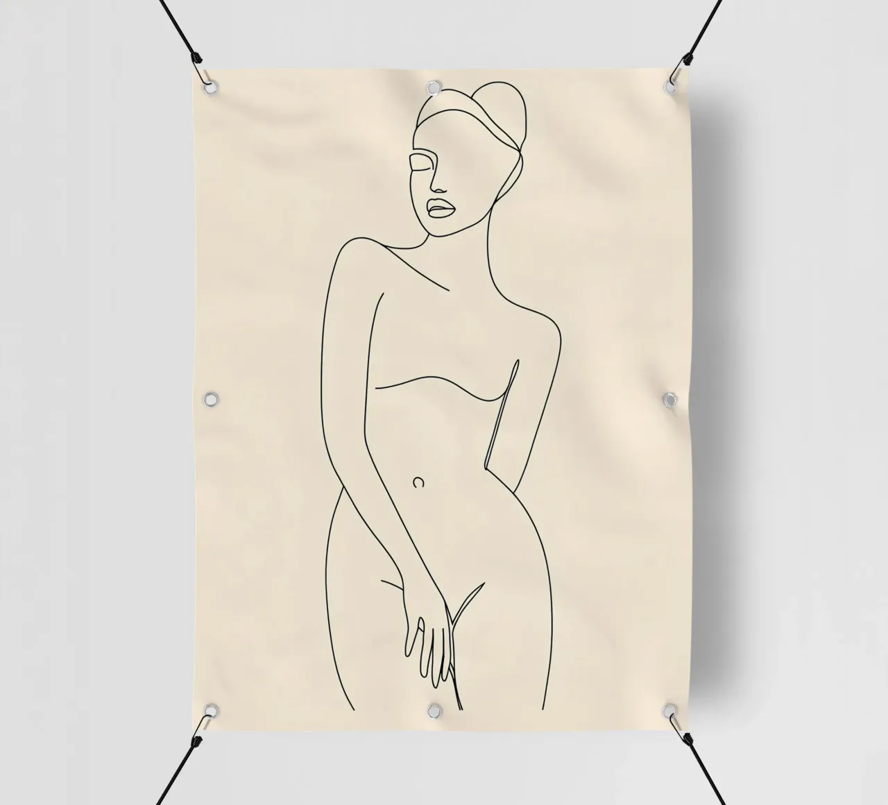 Donna Line Art minimalista telo in pvc da Viv Line Art