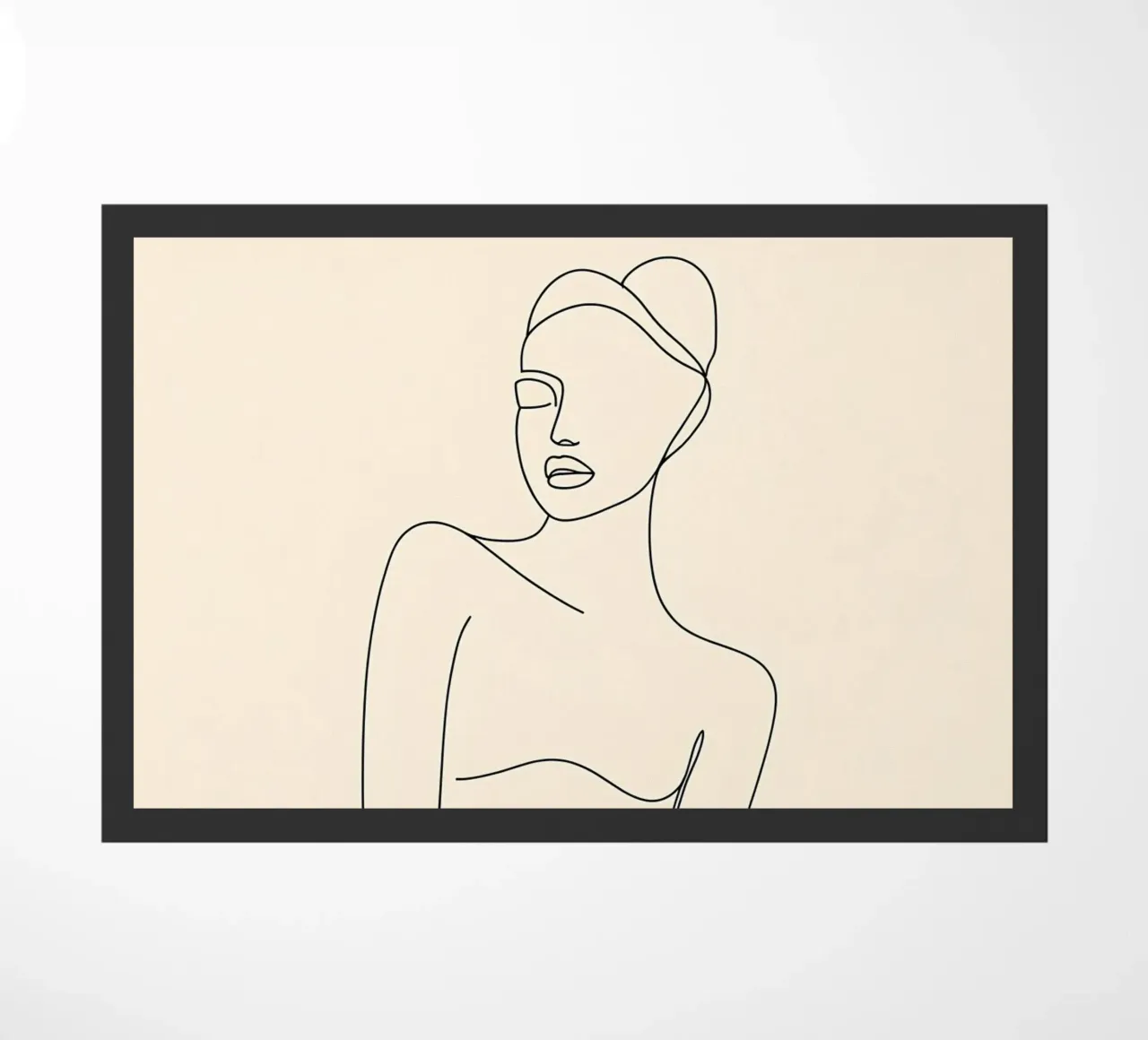 Donna Line Art minimalista zerbino da Viv Line Art