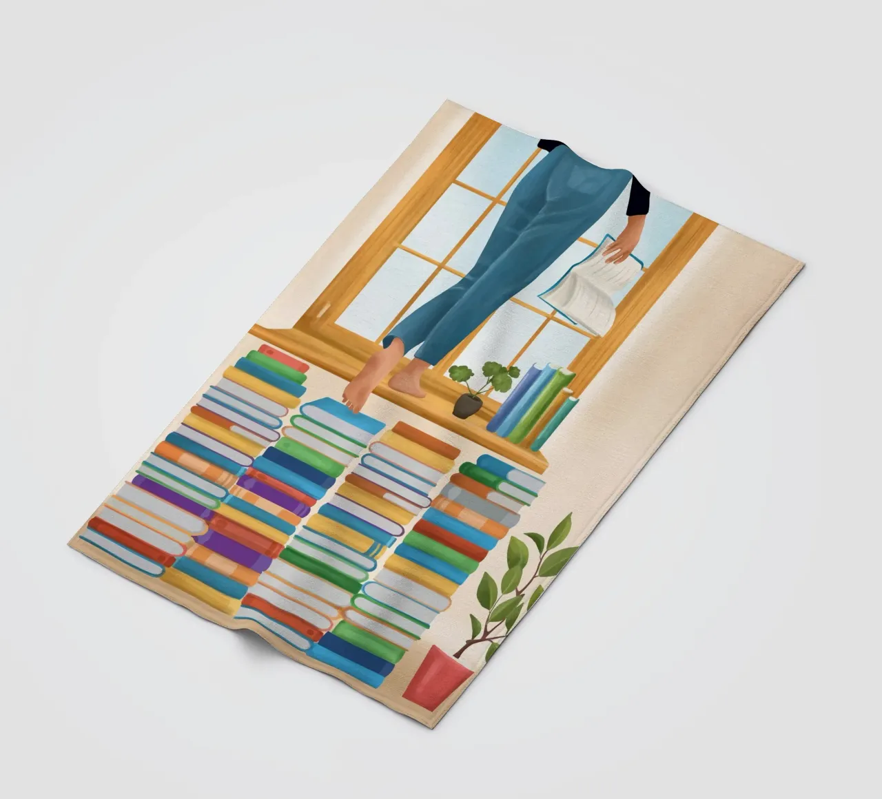 Books! Fleecedecke von Flow Line