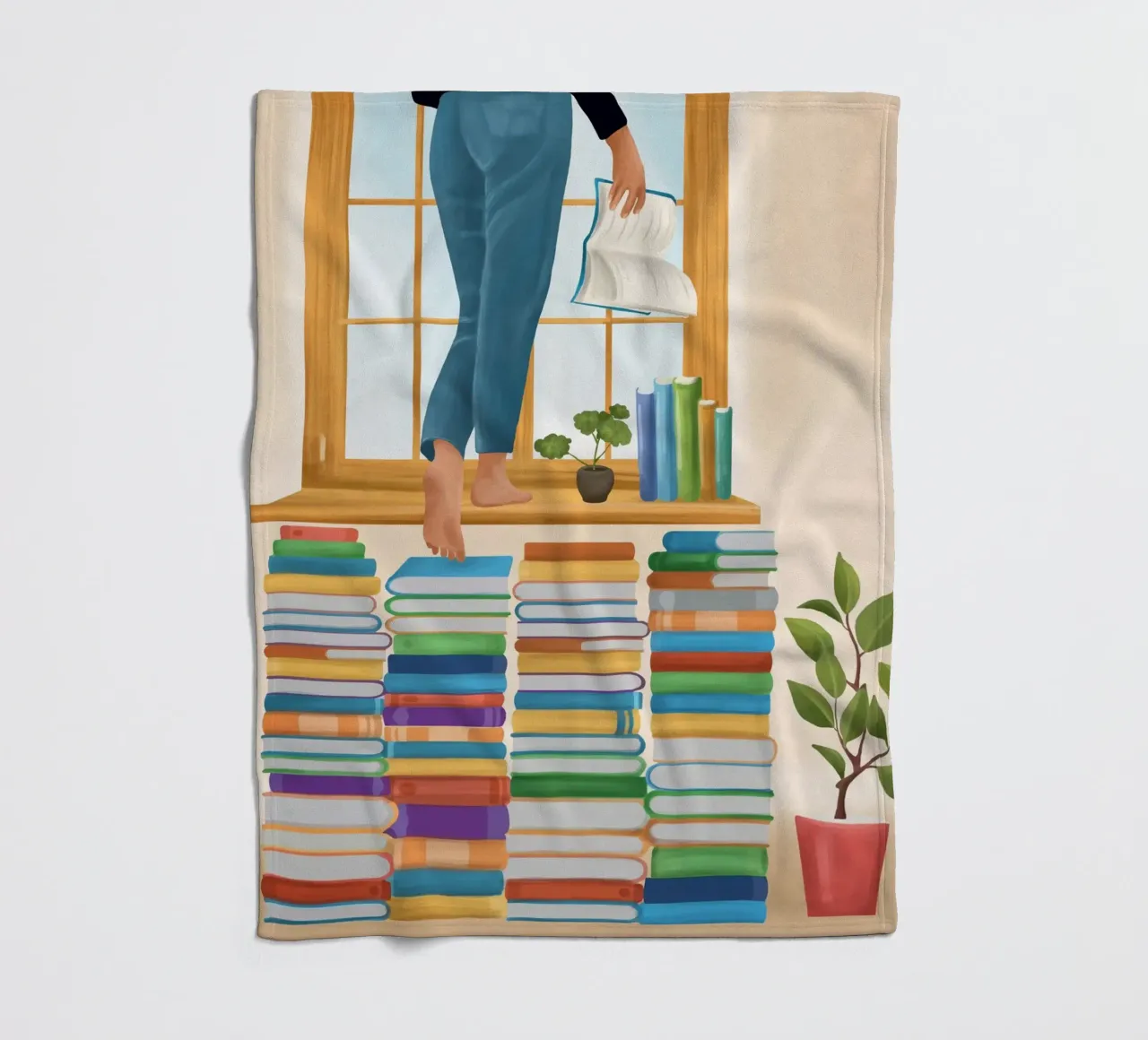 Books! Fleecedecke von Flow Line