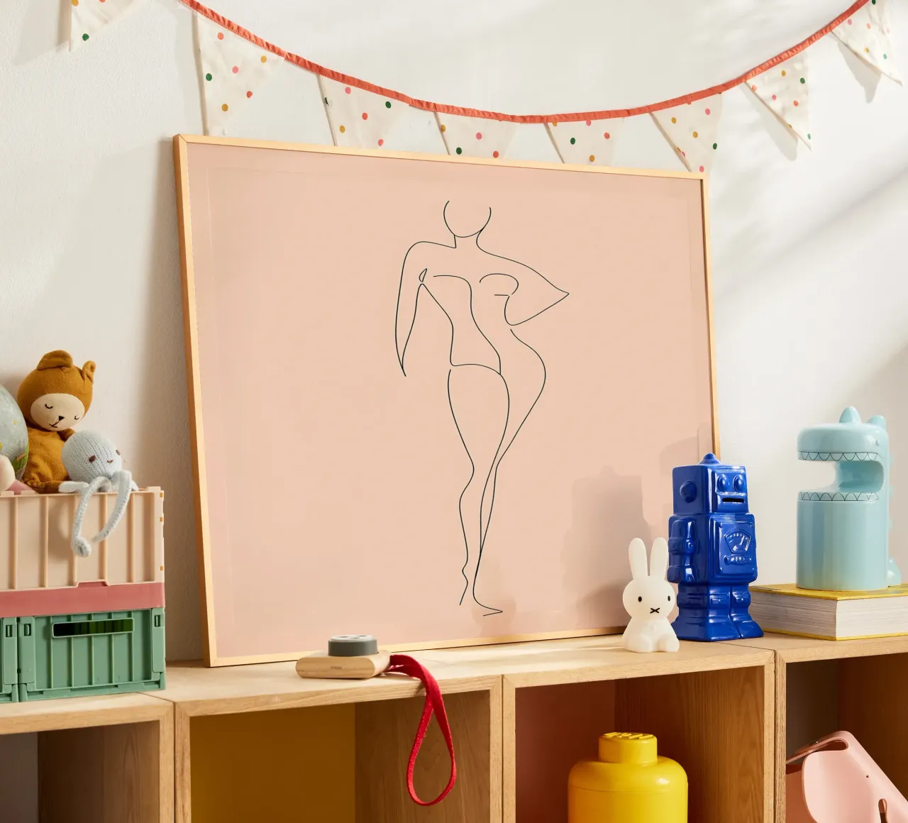 Cuerpo de mujer Minimalist Line Art poster de Viv Line Art