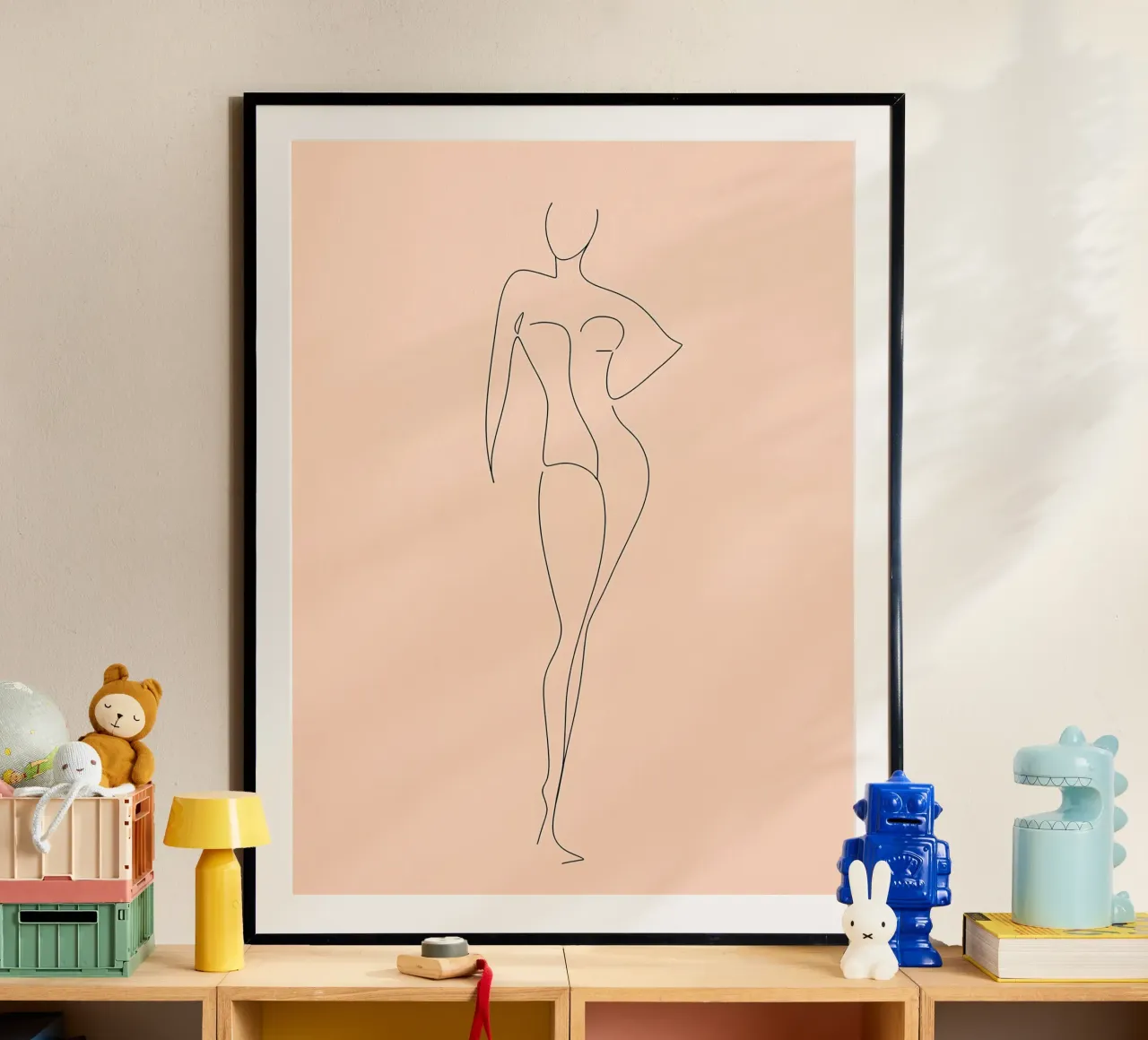 Cuerpo de mujer Minimalist Line Art poster de Viv Line Art