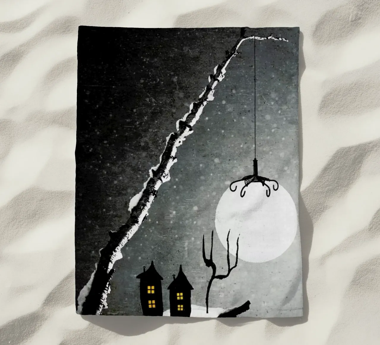 Winter Night telo mare da Elisabeth Fredriksson