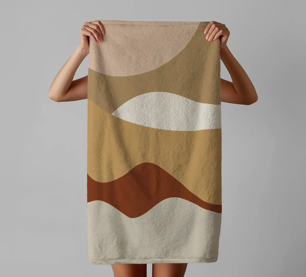 Golden Waves asciugamano da bagno da Pure
